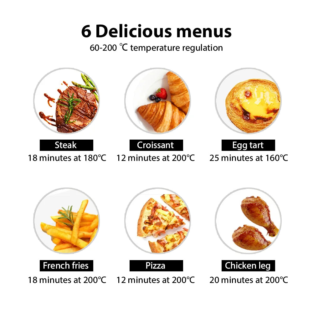 5L 1400W Air Fryer UK Plug Multi-functional Electric