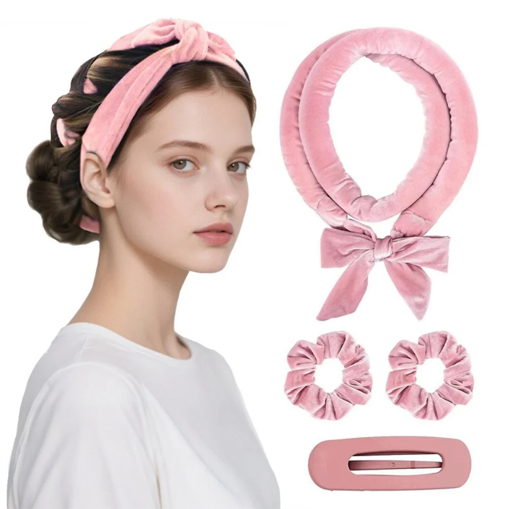 Soft Heatless Curling Rod Headband Set
