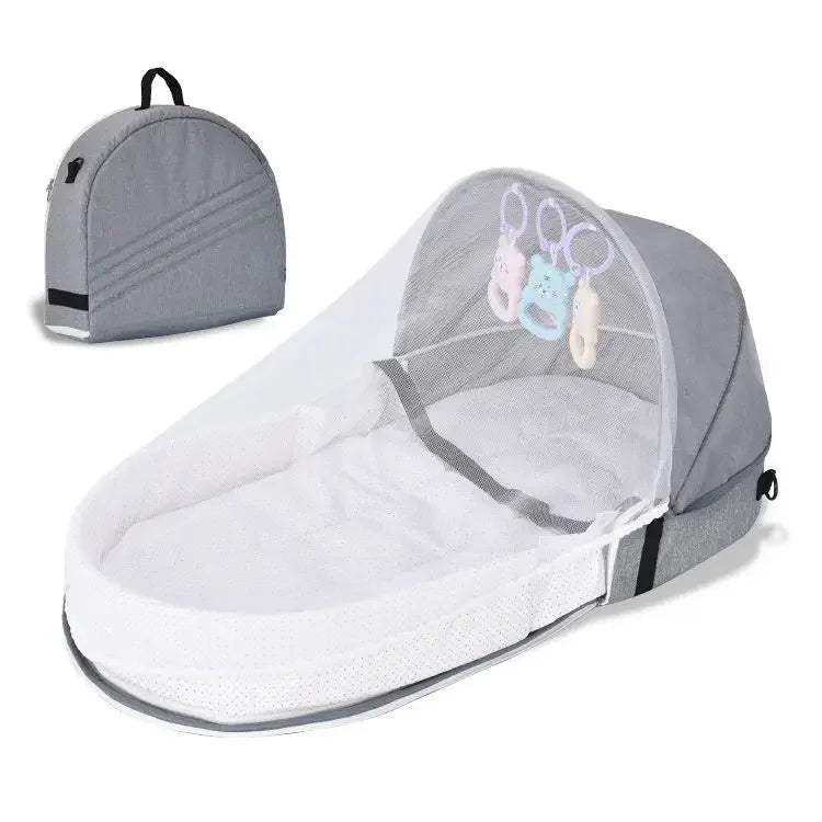 Baby Travel Bed Newborns Sleeping Nest with Net Foldable Baby Nest Mosquito Bassinet Infant Sleeping Bag Newborns Cradle Cribs