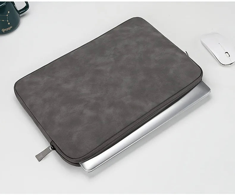 Stylish Faux Leather Protective Tablet Laptop Pouch Case