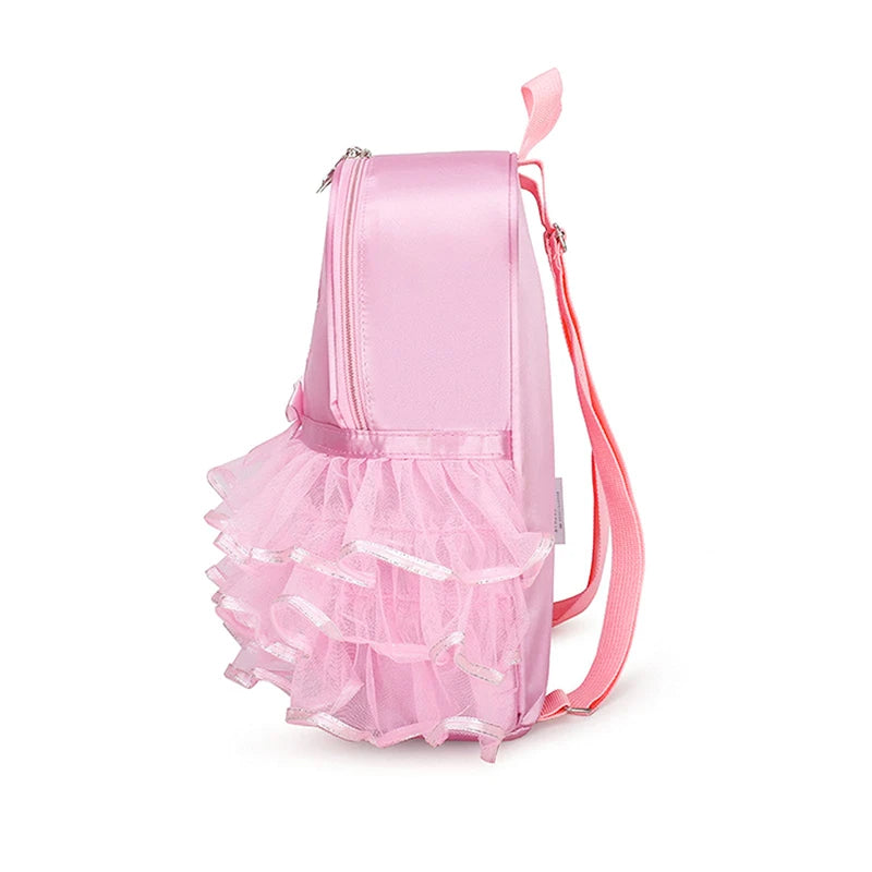 Children Ballet Bag for Girl Ballerina Dance Bag for Kids Pink Dancing Backpack Girls Ballet Dance Bags Baby School Backpack
