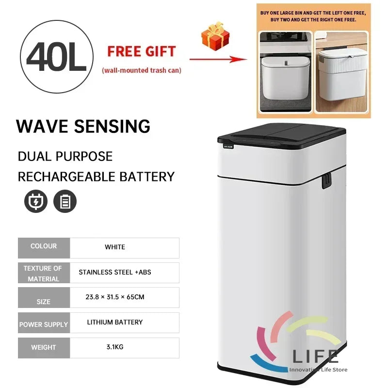 Contemporary Stylish Automatic Sensor Lid Rubbish