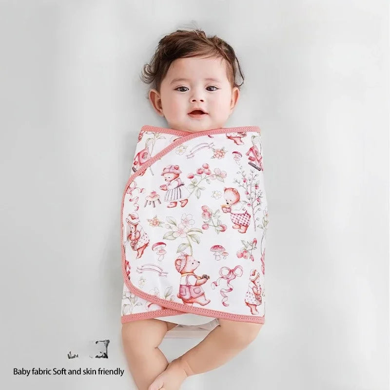 Cotton Baby Swaddle Blanket Anti-shock Sleeping Bag Summer Thin Quilt for Newborn Baby Sleeping Bag Swaddling Wrap Bedding Items