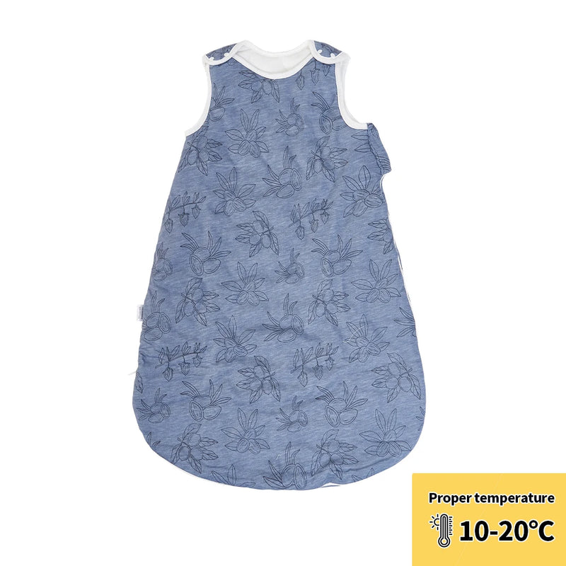 Newborn Baby Sleeping Bag Bamboo Cotton Warm Wearable Winter Print Vest Sleeveless Sleeping Sack