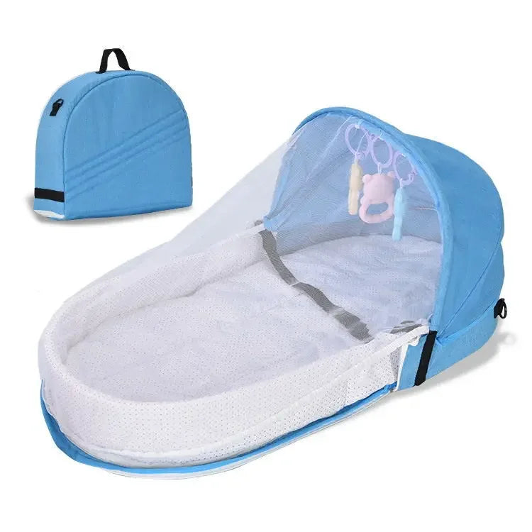 Baby Travel Bed Newborns Sleeping Nest with Net Foldable Baby Nest Mosquito Bassinet Infant Sleeping Bag Newborns Cradle Cribs