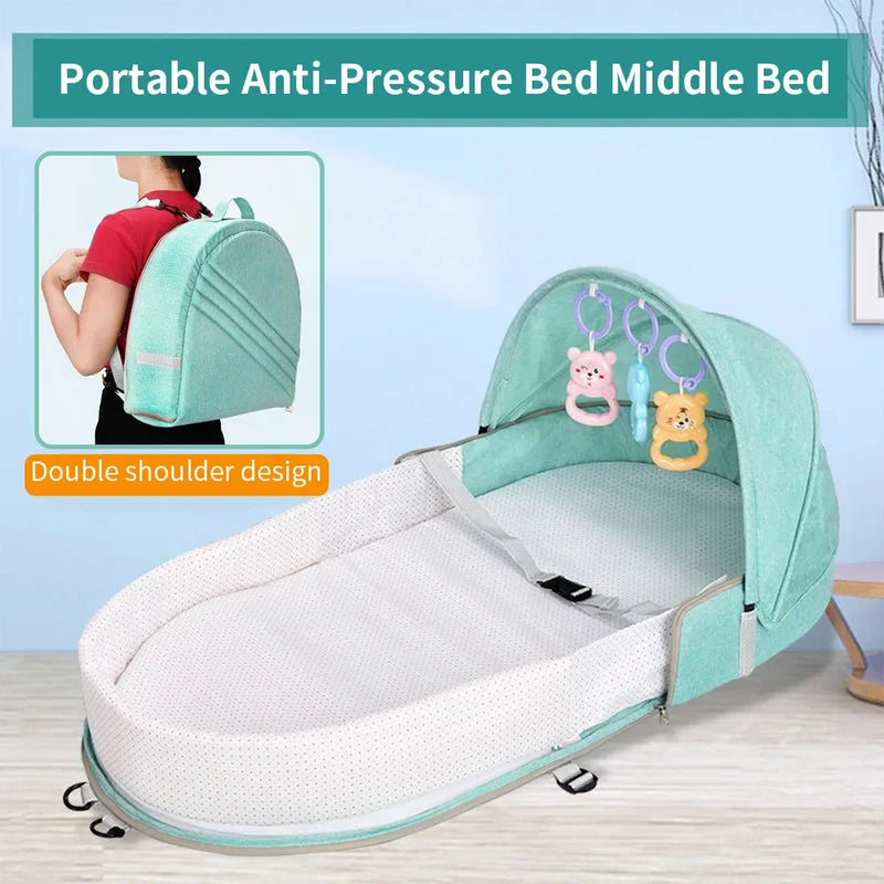 Baby Travel Bed Newborns Sleeping Nest with Net Foldable Baby Nest Mosquito Bassinet Infant Sleeping Bag Newborns Cradle Cribs