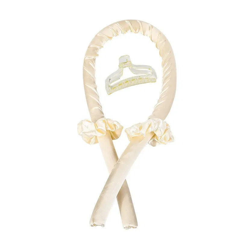 Heatless Curling Rod Headband No Heat Curls Silk Ribbon Hair Roller Sleeping Soft Headband Wave Formers Hair Curler Styling Tool