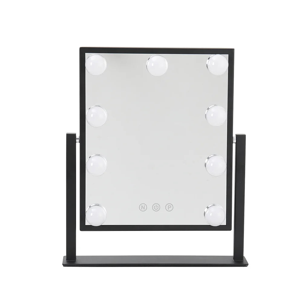 Hollywood Vanity Mirror with 9 LED Bulbs, 3 Colour Lighting Modes
