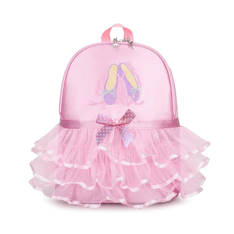 Children Ballet Bag for Girl Ballerina Dance Bag for Kids Pink Dancing Backpack Girls Ballet Dance Bags Baby School Backpack