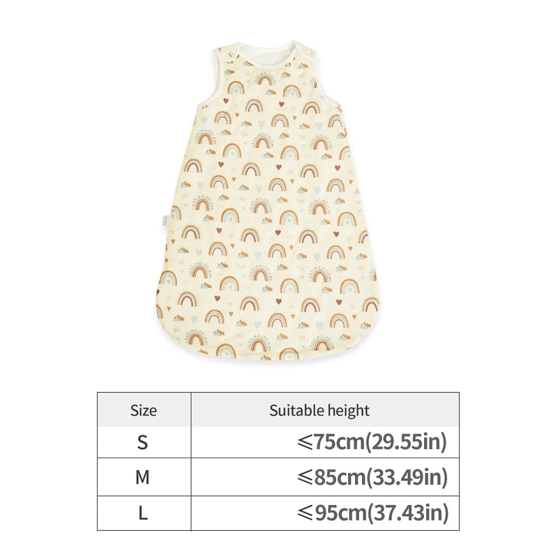 Newborn Baby Sleeping Bag Bamboo Cotton Warm Wearable Winter Print Vest Sleeveless Sleeping Sack