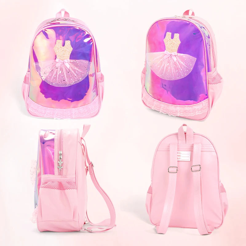 Ballet Bag for Girls Ballerina Dance Bag For Kids Pink Dancing Backpack Children Ballet Dance Bags Baby School Backpack