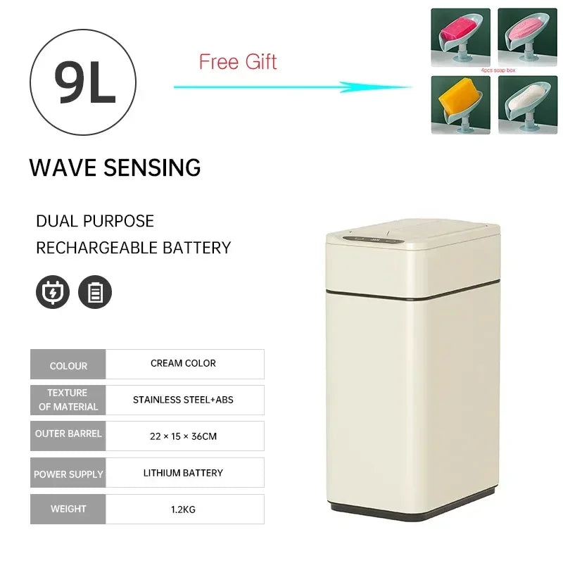 Contemporary Stylish Automatic Sensor Lid Rubbish