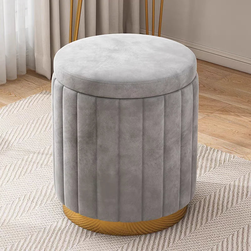 Elegant Vanity Storage Stool