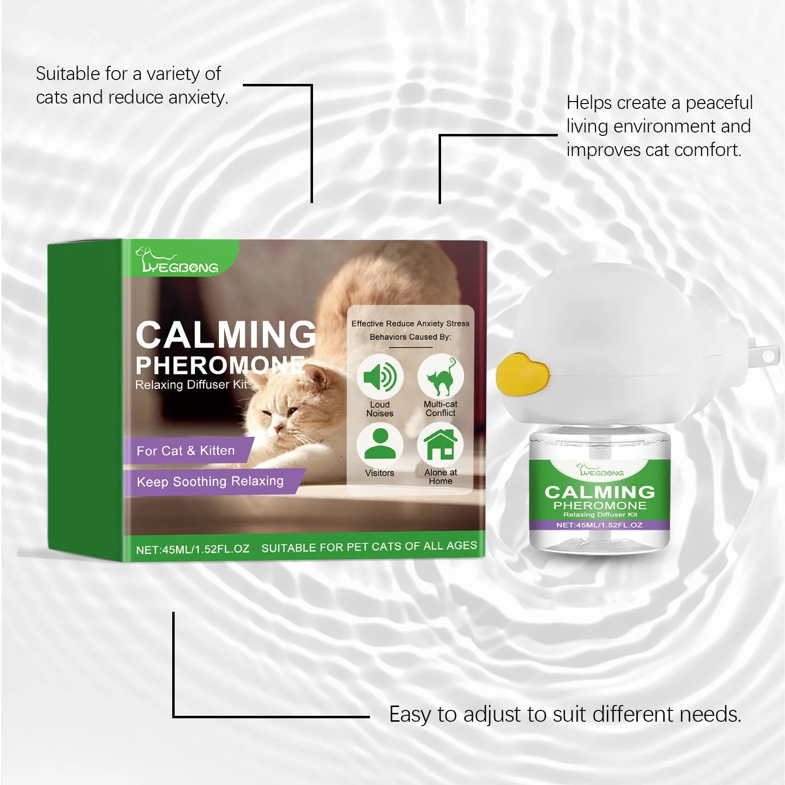 Cat Calming Diffuser Cat Pheromone Plug-In Relaxants