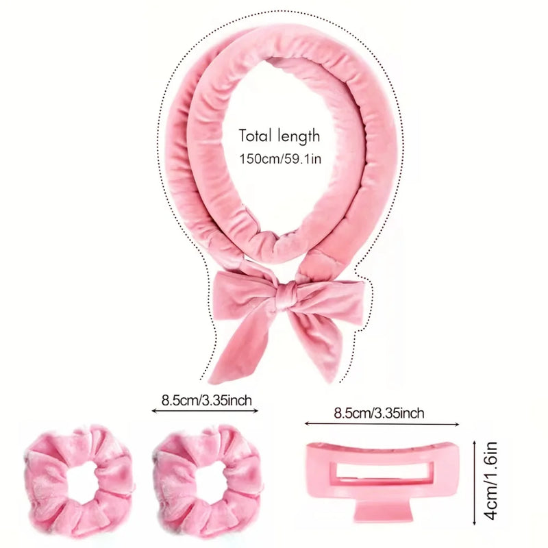 Heatless Curling Rod Headband Soft Hair Curler No Heat Hair Rollers Curlers Lazy Sleeping Curls Curling Hairband Styling Tools