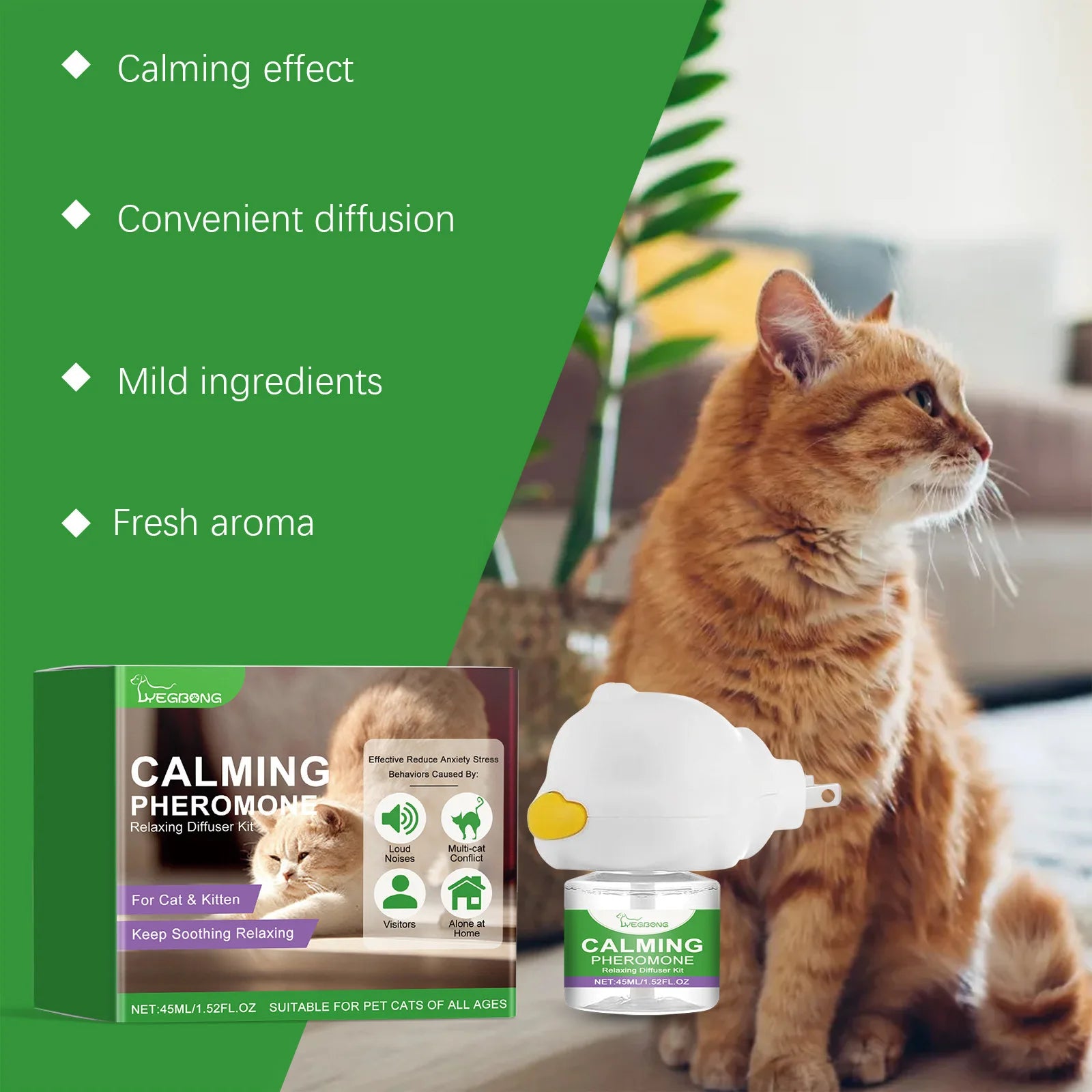 Cat Calming Diffuser Cat Pheromone Plug-In Relaxants