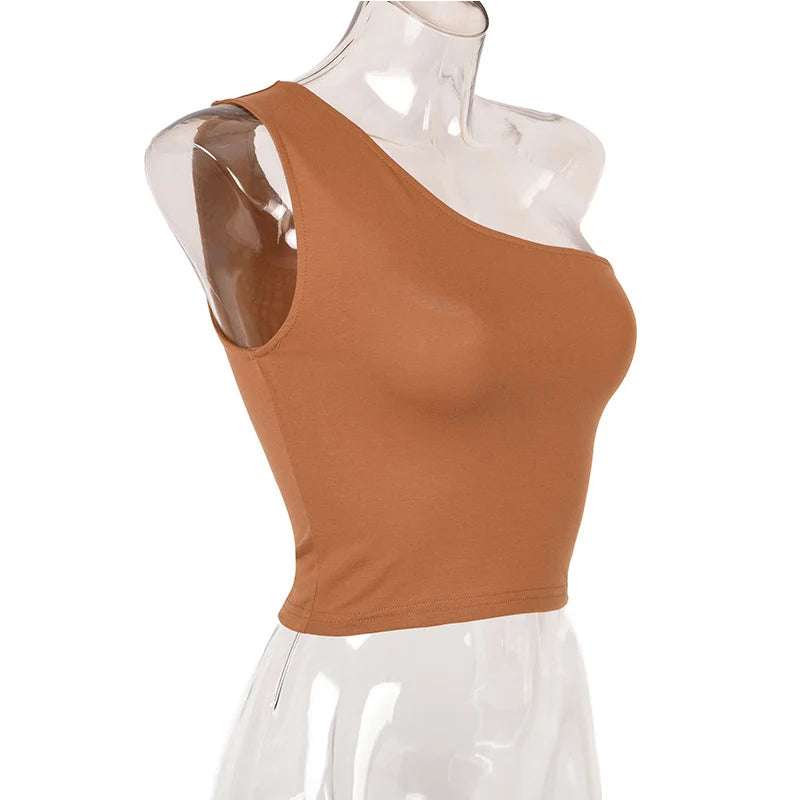 New for Spring 2026 Women's Sexy One Shoulder Top