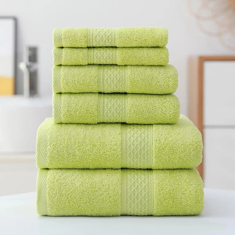 3pcs Luxurious Cotton Towel Set Ultra Soft Highly Absorbent