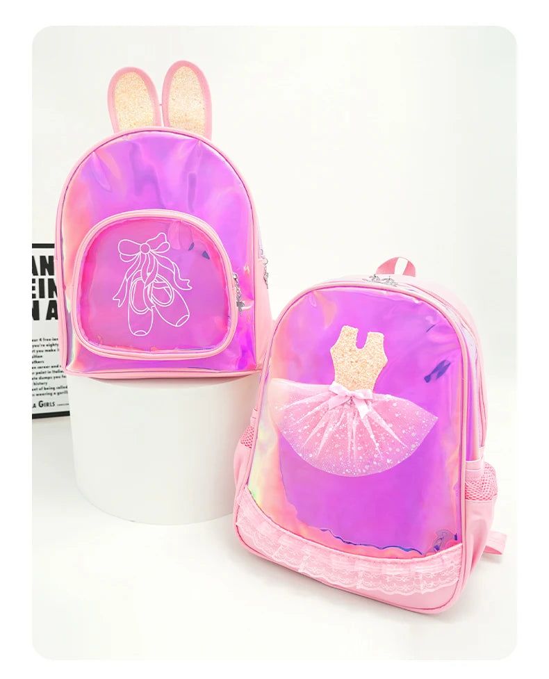 Ballet Bag for Girls Ballerina Dance Bag For Kids Pink Dancing Backpack Children Ballet Dance Bags Baby School Backpack
