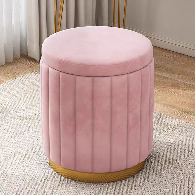 Elegant Vanity Storage Stool