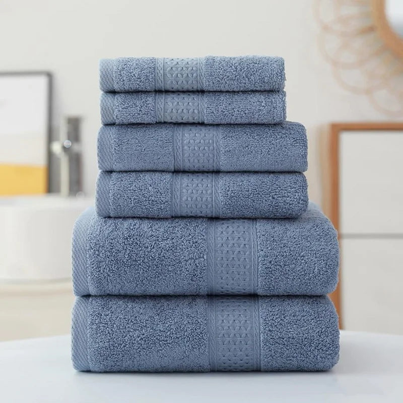 3pcs Luxurious Cotton Towel Set Ultra Soft Highly Absorbent