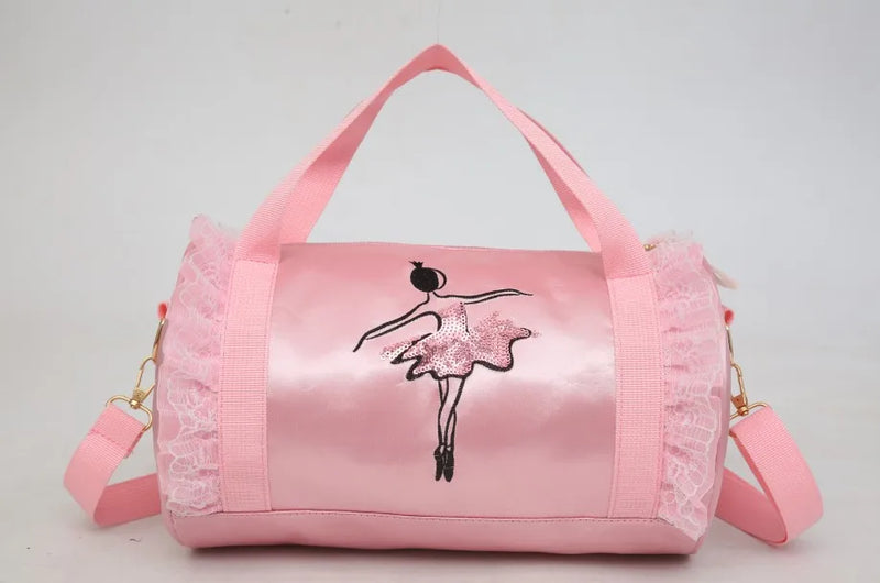 2022 New Ballet Dance Bags Pink  Girls Sports Dance Kids Backpack Baby Barrels Package Bag Costume Clothes Shoes Dress Handbag