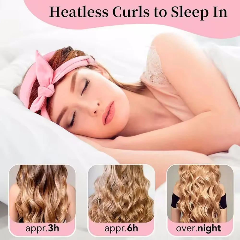 Soft Heatless Curling Rod Headband Set