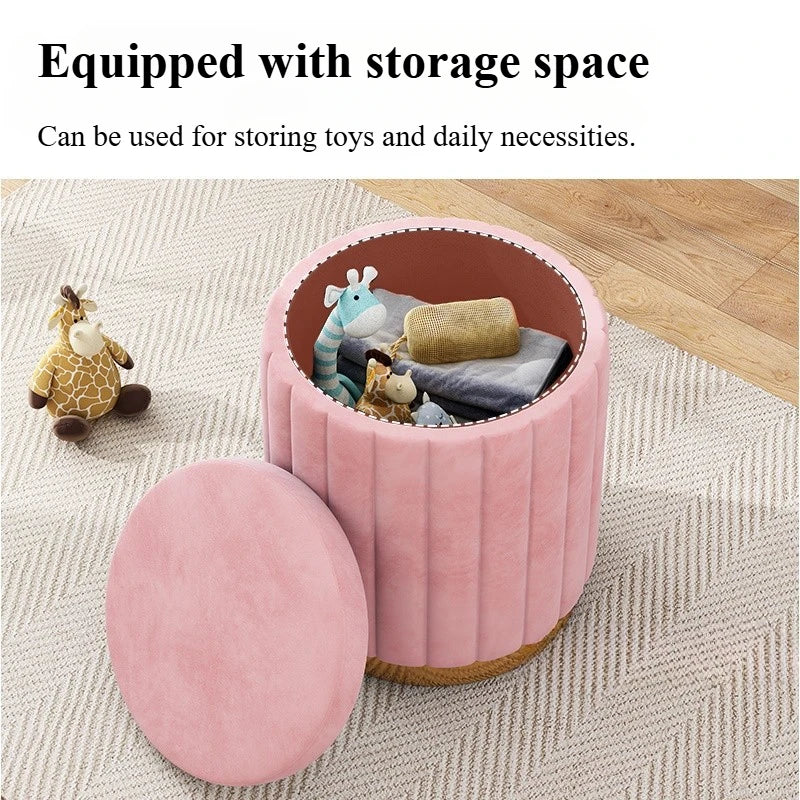 Elegant Vanity Storage Stool