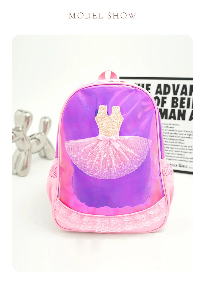 Ballet Bag for Girls Ballerina Dance Bag For Kids Pink Dancing Backpack Children Ballet Dance Bags Baby School Backpack