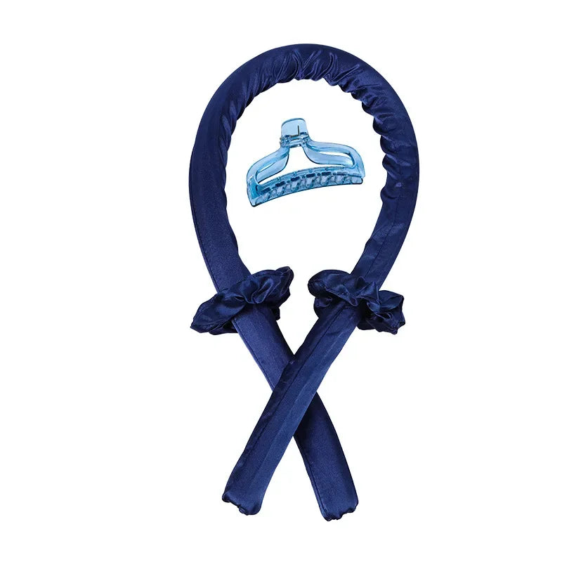 Heatless Curling Rod Headband No Heat Curls Silk Ribbon Hair Roller Sleeping Soft Headband Wave Formers Hair Curler Styling Tool