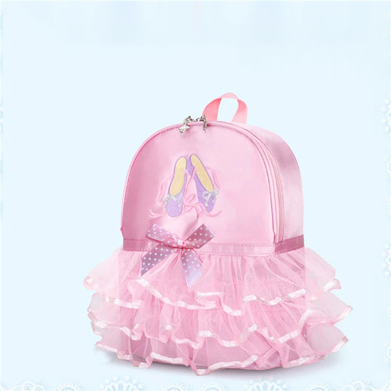 Children Ballet Bag for Girl Ballerina Dance Bag for Kids Pink Dancing Backpack Girls Ballet Dance Bags Baby School Backpack