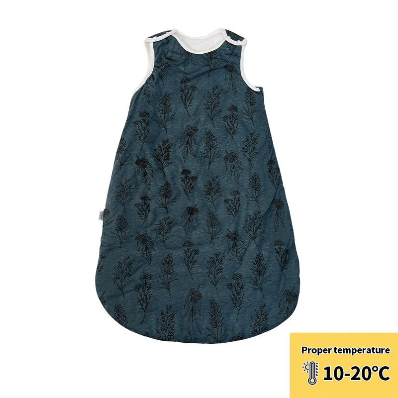 Newborn Baby Sleeping Bag Bamboo Cotton Warm Wearable Winter Print Vest Sleeveless Sleeping Sack
