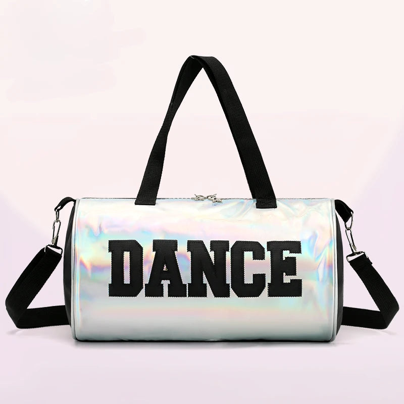 Ballet Bag For Girls Pink laser shiny Gym Bags Rucksack drum bag Rose Ballet Dance Bag Women Ballet Sports Dance Backpacks