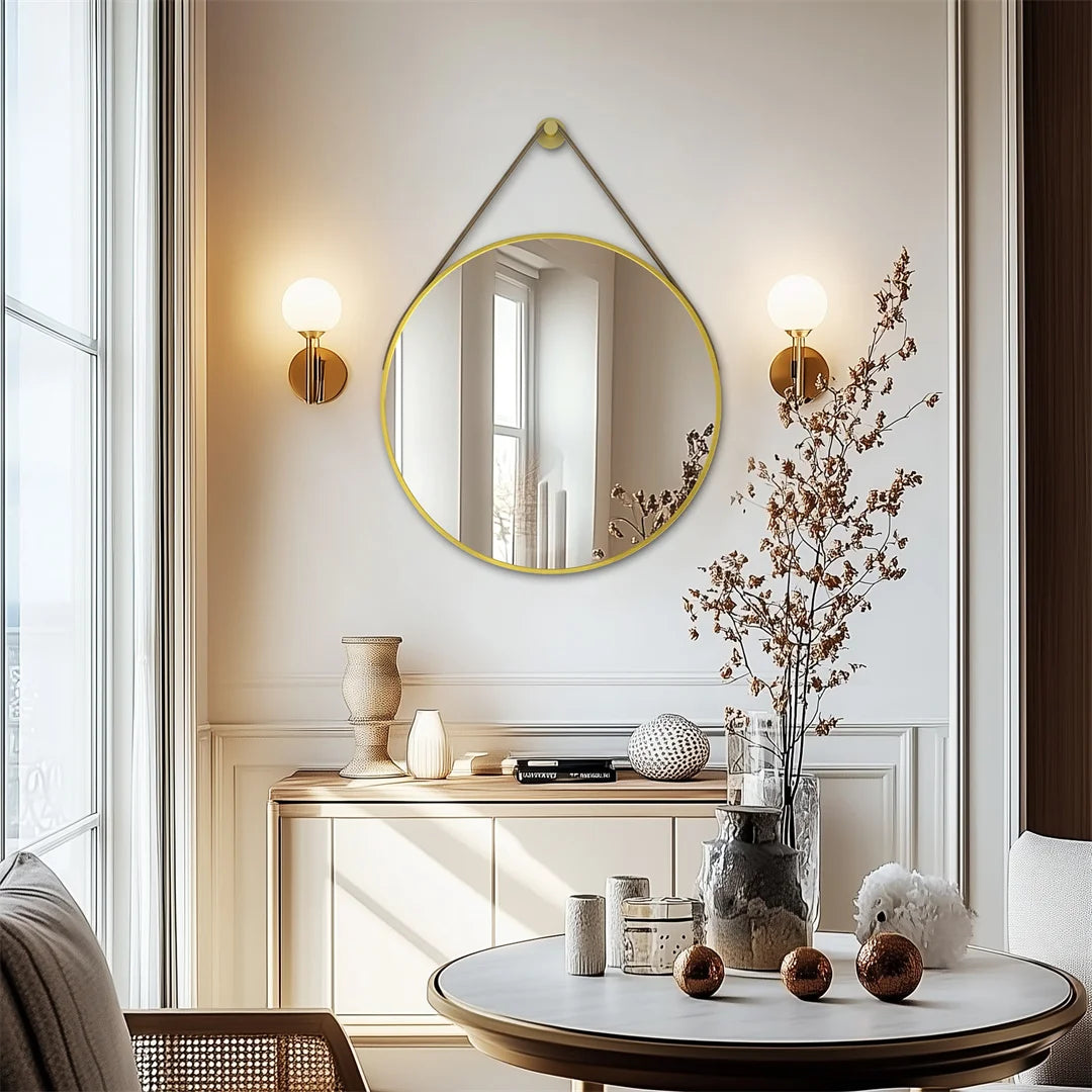 24”/28”/32” Round Bathroom Wall Mirror