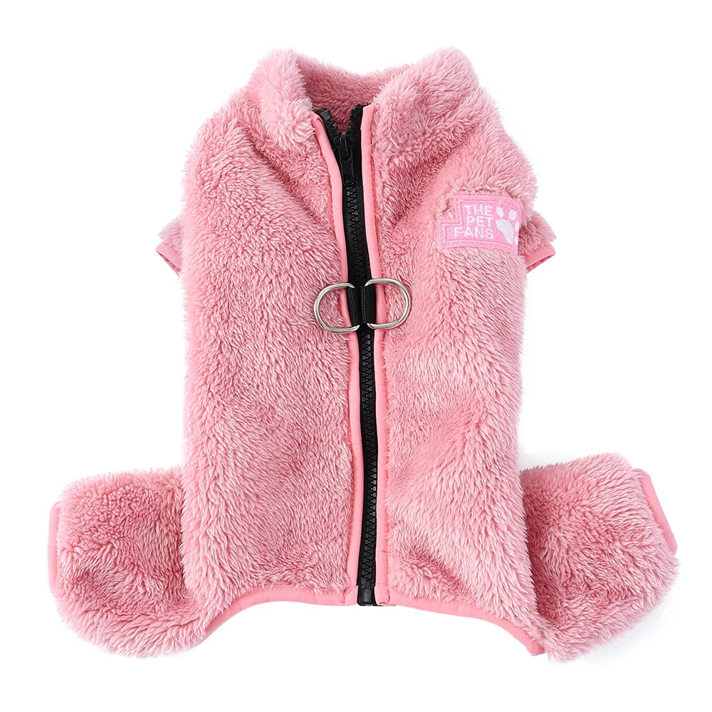 Soft Fleece Dog Clothes for Winter Covered