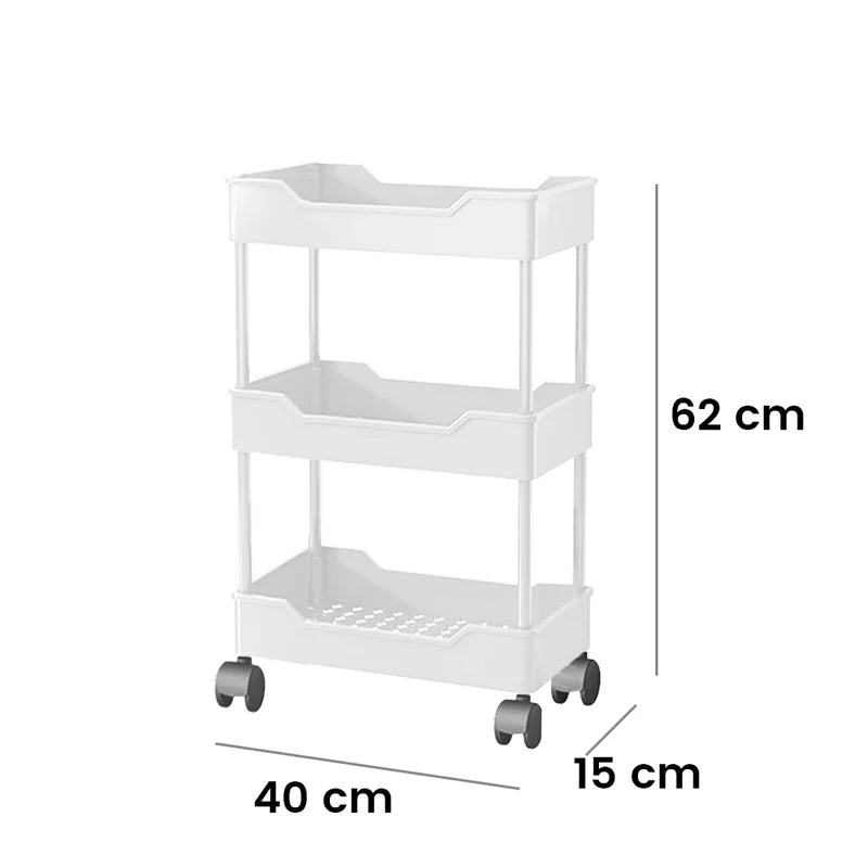 Multi-Layer Trolley Organiser Cart on Wheels