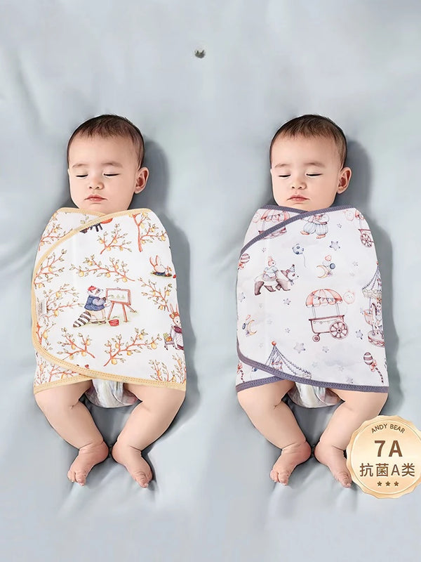 Cotton Baby Swaddle Blanket Anti-shock Sleeping Bag Summer Thin Quilt for Newborn Baby Sleeping Bag Swaddling Wrap Bedding Items