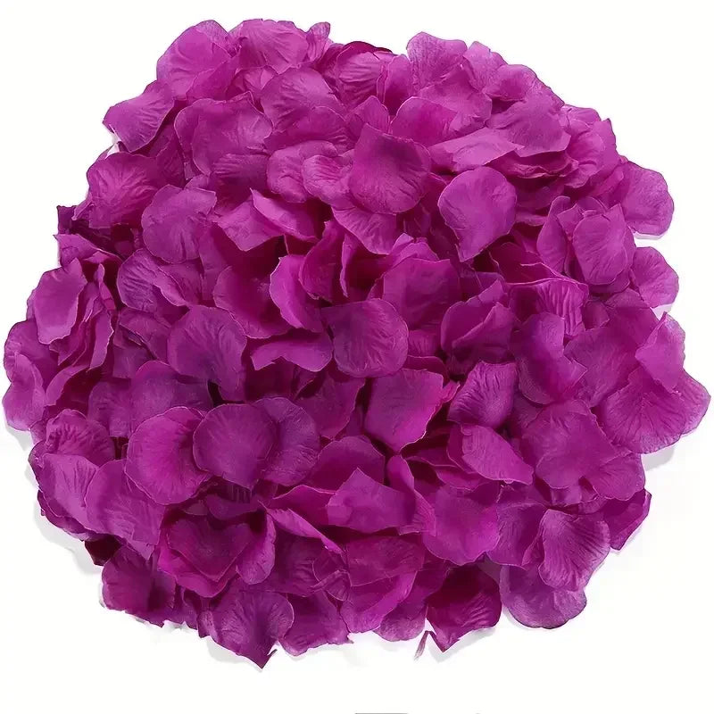 5000/100Pcs Artificial Fake Rose Petals Colorful Simulation