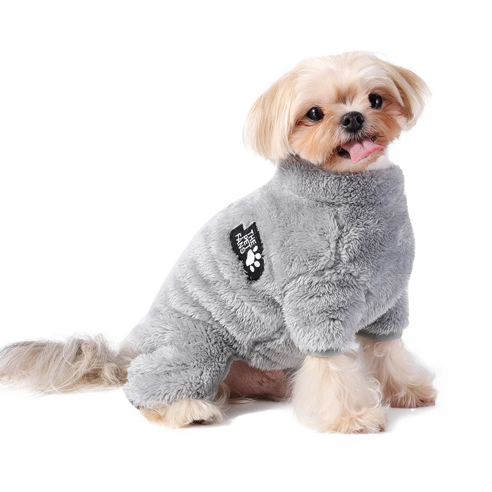 Soft Fleece Dog Clothes for Winter Covered