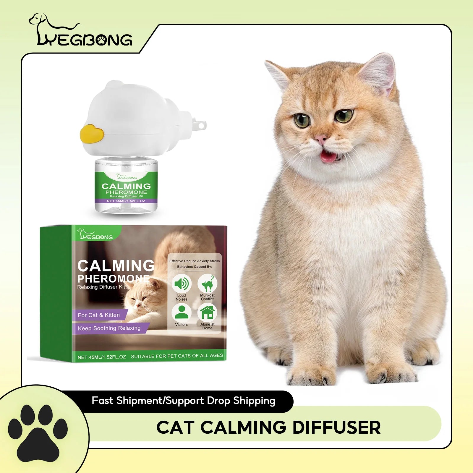 Cat Calming Diffuser Cat Pheromone Plug-In Relaxants