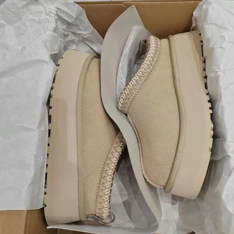 Women's Trending Platform Slipper Thick-Soled Fur Lined Shoes