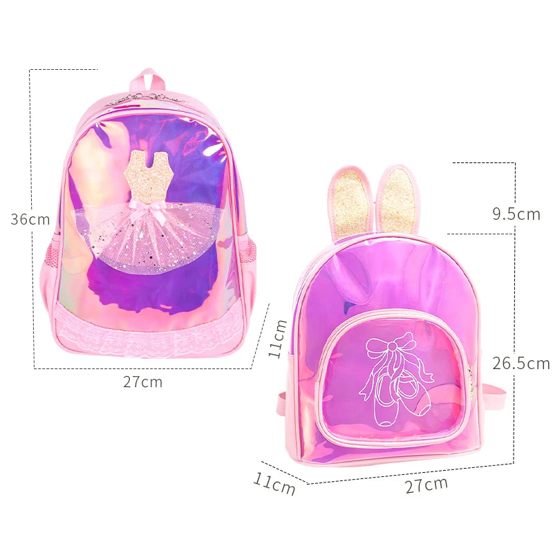 Ballet Bag for Girls Ballerina Dance Bag For Kids Pink Dancing Backpack Children Ballet Dance Bags Baby School Backpack