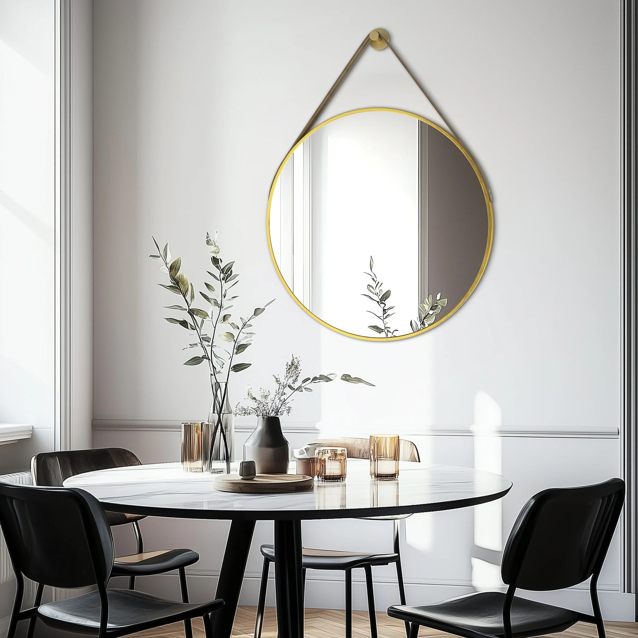 24”/28”/32” Round Bathroom Wall Mirror