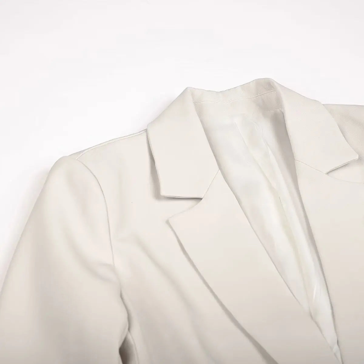 Women's Slim Fit Single Breast Trending Blazer available in Beige or Black