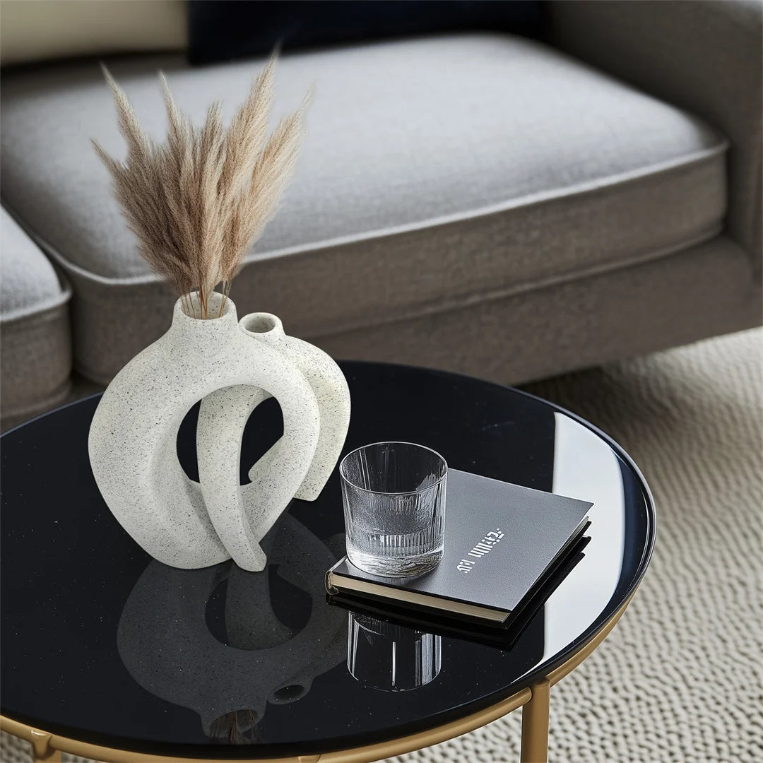 Elegant Decorative & Artistic Vase in Off White
