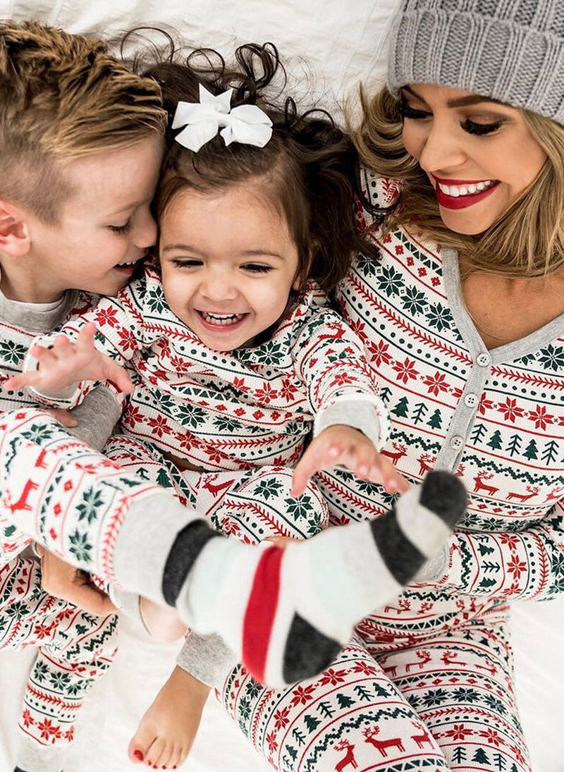 Christmas Pajamas Family Matching New Year Father Mother Kids Baby Look Clothes Set Dad Mom and Daughter Son Pyjamas Outfit