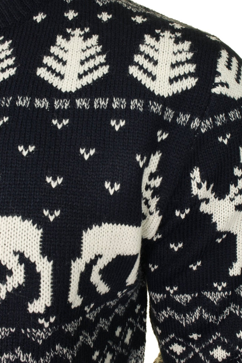 Xact Mens Nordic Reindeer Xmas / Christmas Jumper
