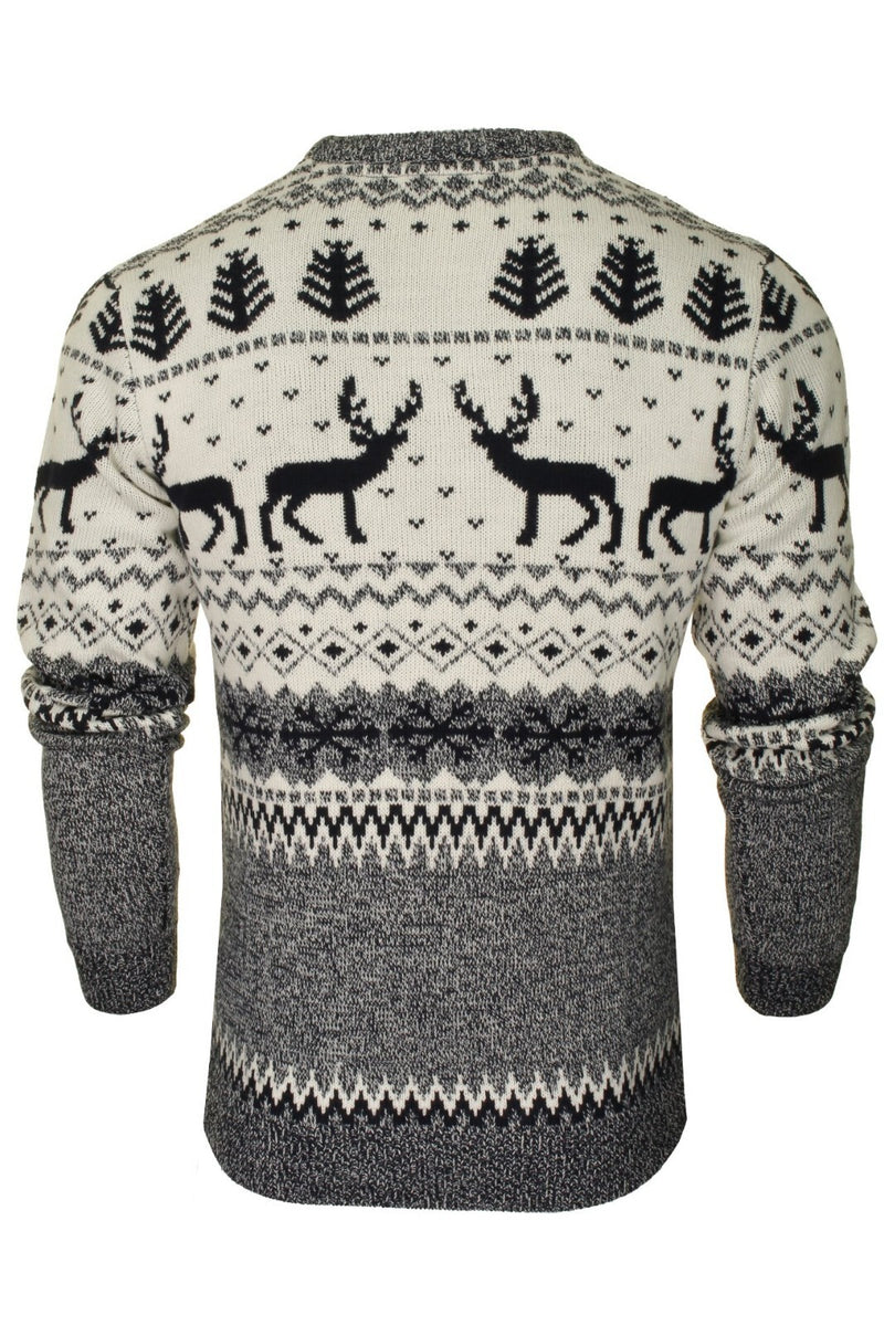 Xact Mens Nordic Reindeer Xmas / Christmas Jumper