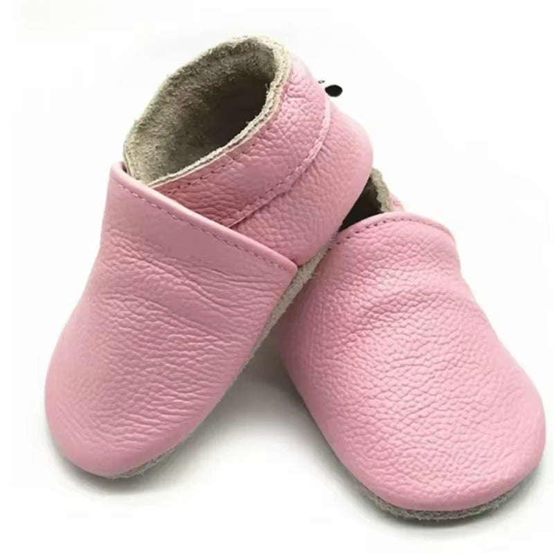 Genuine Leather Baby Shoes 2025 Summer Infant Toddler Baby Shoes Moccasins Shoes First Walker Soft Sole Crib Baby Boy Shoes