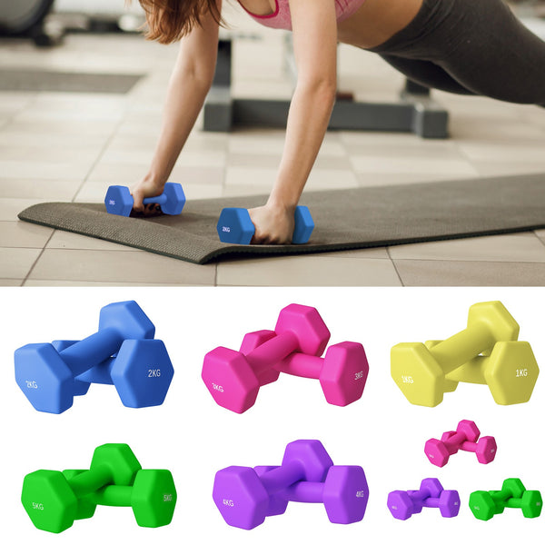 Dumbbells, Hexagonal Weights Pair